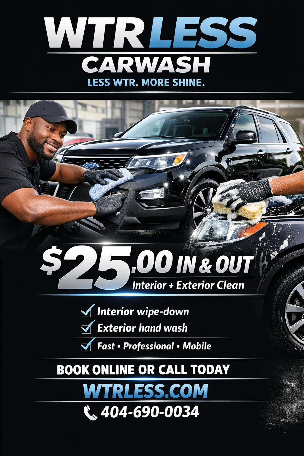 24/7 WTR LESS WASH & VAC