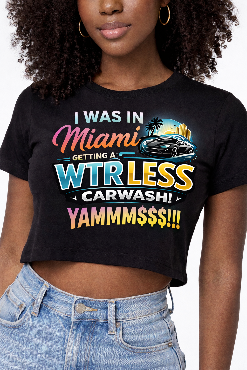 WTR LESS MIAMI CROP SHIRT